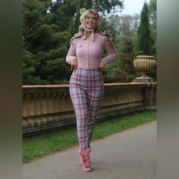 NWT 4X Bonnie Princess Check Trousers - Picture 4 of 4